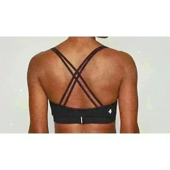 FourLaps Vitality Sports Bra Womens Small Black Gym/Workout NWT $58. - Picture 2 of 9